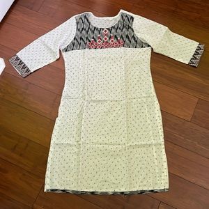 White kurti small for Diwlai pooja temple Holi